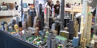 Large LEGO micropolis display – BrickFair Virginia 2015