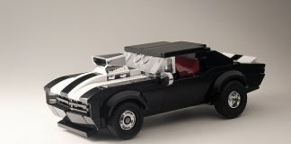 Camaro Z28 created from LEGO