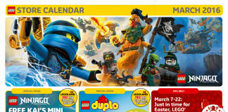LEGO March Store Calendar Released