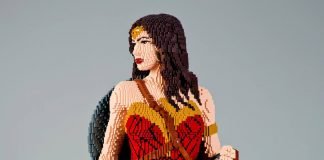 Full Sized Wonder Woman statue for SDCC Wonder Woman LEGO statue