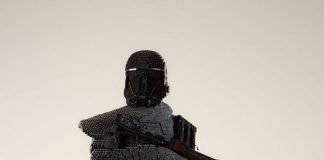 Life-sized Rogue One Death Trooper from Comic-Con star wars death trooper in lego