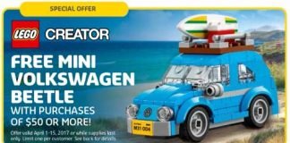 April LEGO Brand Store Calendar Now Available