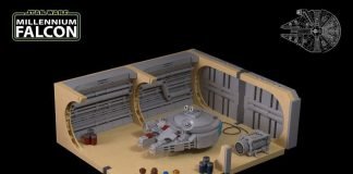 Crazy Small Millennium Falcon Scene Rocks!