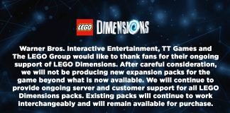 LEGO Dimensions officially coming to an end