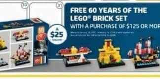 60 years of the LEGO Brick set FREE in January