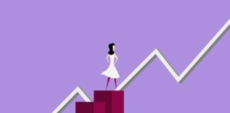 Unlocking the Potential of LEGO Investing: A Comprehensive Guide to Building Your Brick-Based Portfolio illustration of woman analyzing financial line graphic