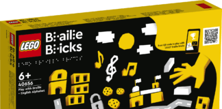 Discover the LEGO Set That’s Making History! The front of a box of new LEGO Braille Bricks.