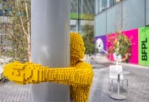 Embracing Art in LEGO Form: Hugman Figures Invade Downtown Calgary