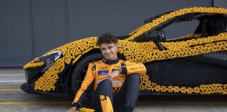 LEGO Technic McLaren P1: Lando Norris Pushes the Limits of This Life-Size Supercar! Lando Norris Sits By The LEGO Technic McLaren P1