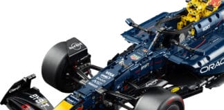 The LEGO® Technic™ Oracle Red Bull Racing RB20 F1® Car is racing your way
