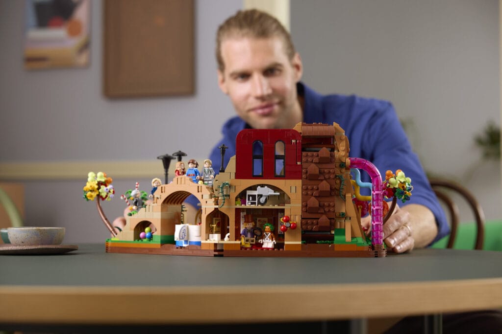 LEGO Ideas Willy Wonka & the Chocolate Factory Set Brings Pure Imagination to Life 3 21360 Lifestyle Build 04