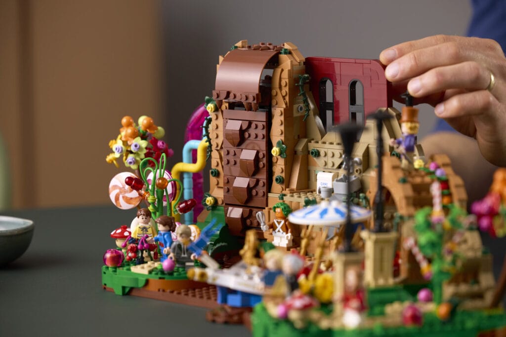 LEGO Ideas Willy Wonka & the Chocolate Factory Set Brings Pure Imagination to Life 8 21360 Lifestyle Build 10