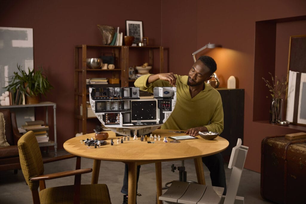 LEGO Ultimate Collector Series Death Star Brings the Battle Station to Life 3 75419 Lifestyle Build 01