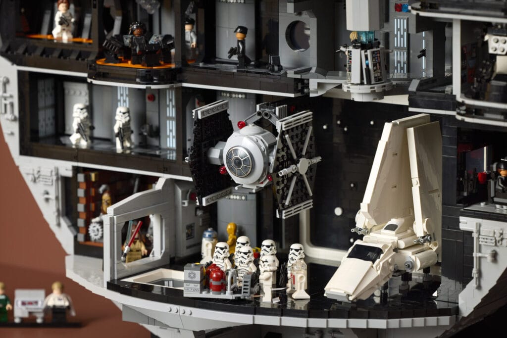 LEGO Ultimate Collector Series Death Star Brings the Battle Station to Life 11 75419 Lifestyle Build 11