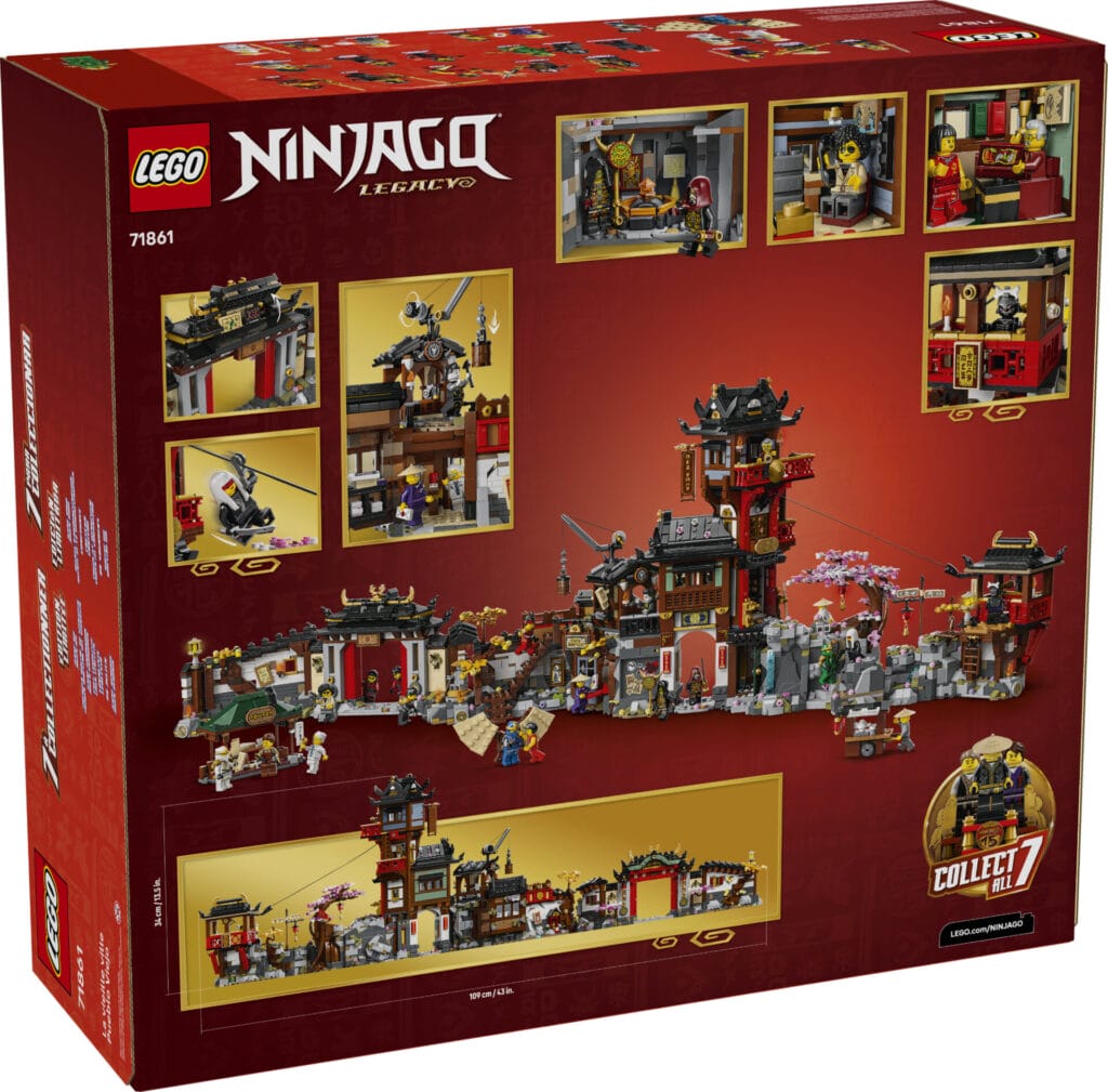 LEGO NINJAGO Old Town Set Celebrates 15 Years with Record-Breaking 23 Minifigures 12 71861 Box5 v39