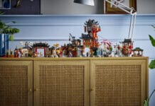 LEGO NINJAGO Old Town Set Celebrates 15 Years with Record-Breaking 23 Minifigures LEGO Ninjago Old City rests on a side-table.