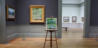 The LEGO Monet Water Lilies Set Is a Stunning Tribute to Art History LEGO Money Water Lilies in the Met