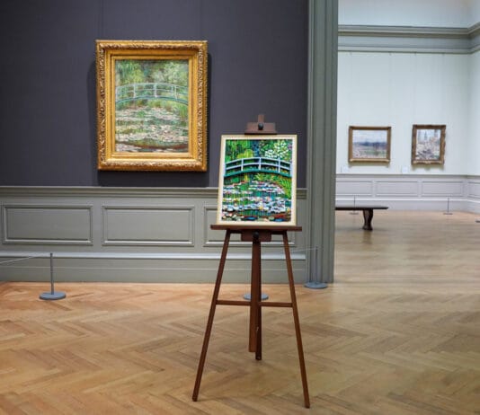 The LEGO Monet Water Lilies Set Is a Stunning Tribute to Art History LEGO Money Water Lilies in the Met