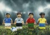 LEGO Editions Football Sets Celebrate Messi, Ronaldo, Mbappé and Vini Jr. Ahead of the World Cup LEGO Editions football minifigures on a pitch